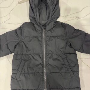 Old Navy Kids Charcoal Puffer Jacket